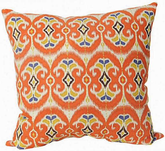 Aztec Ikat Pillow - 18&quuto;"hx18"&quo T;wx4""d, Aerthtone