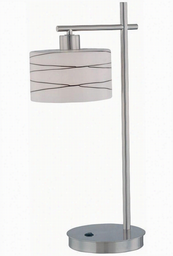 Bond Table Lamp - 24&qu Ot;&qquot;hx12""d, Silver Chrome