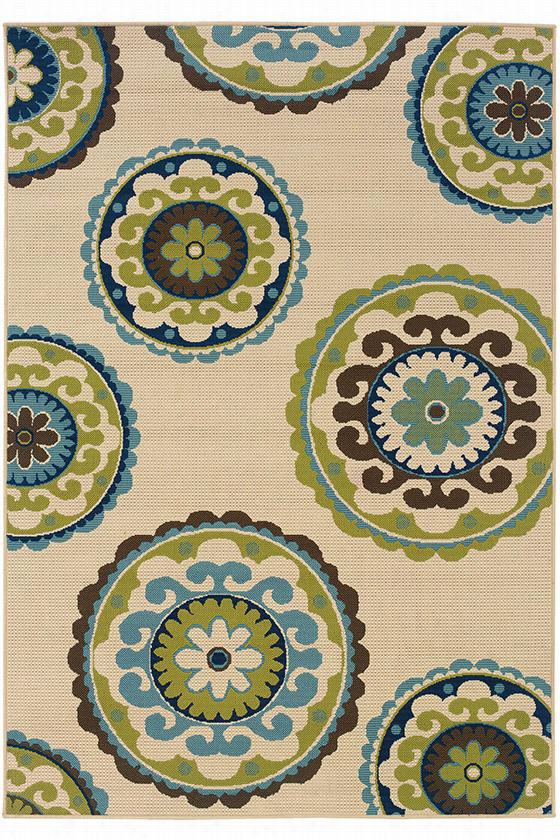 Cabana Arrea Rug I - 2'3""x7'6"", Beige