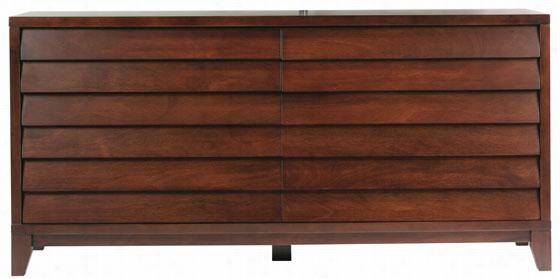 Canali Dresser - Six Drawer, Moccca