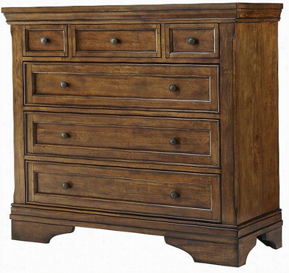 Caediff 6-drawer Chest - 42.7""hx48""wx18"quot;d, Cinnamon