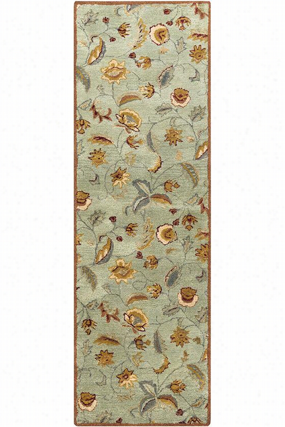 Chamonix Aarea Rug - 2'6""x8', Sage