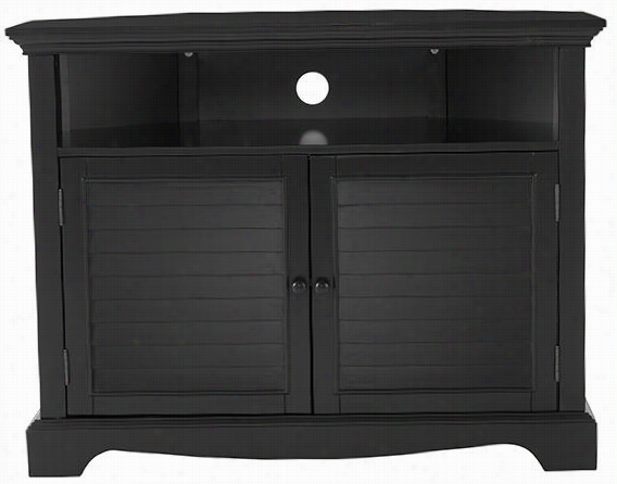 Charlottte Corner Tv Stand - 31hx40wx19.5d"", Black