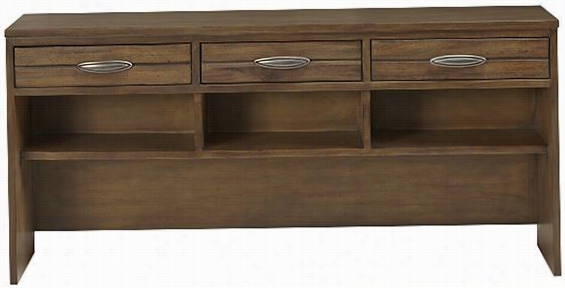 Cohen Desk Hutch - 23""hx48""wx11""d, Weathered Brown