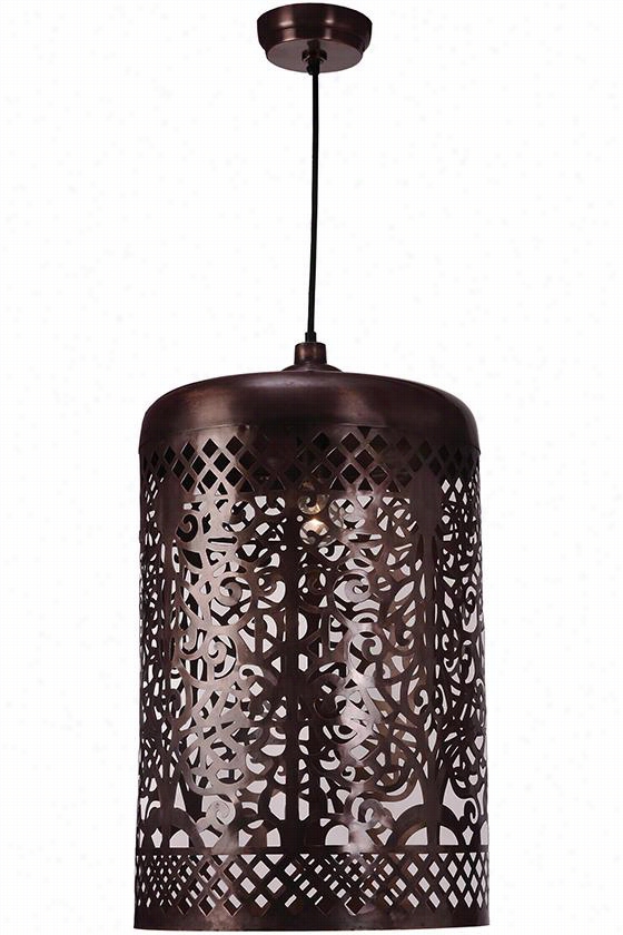 Creole 3-light Pendant  - 27""hx16""diameteer, Copper