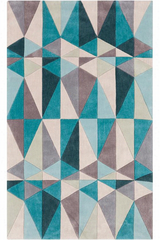 Cypress Area Rug I - 5'x8', Teal