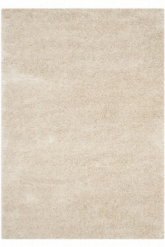 Daydeeam Shag Area Rug - 5'1""x7'6"", Ivory