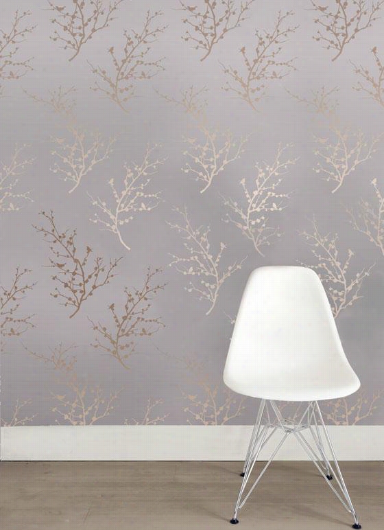 Edie Tempapre Wallpaper Collection - 11yds X 20.5""w, Bronze