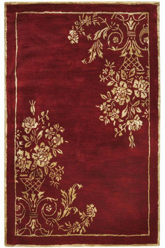 Eminence Rug- 5'3""x8'3"", Red