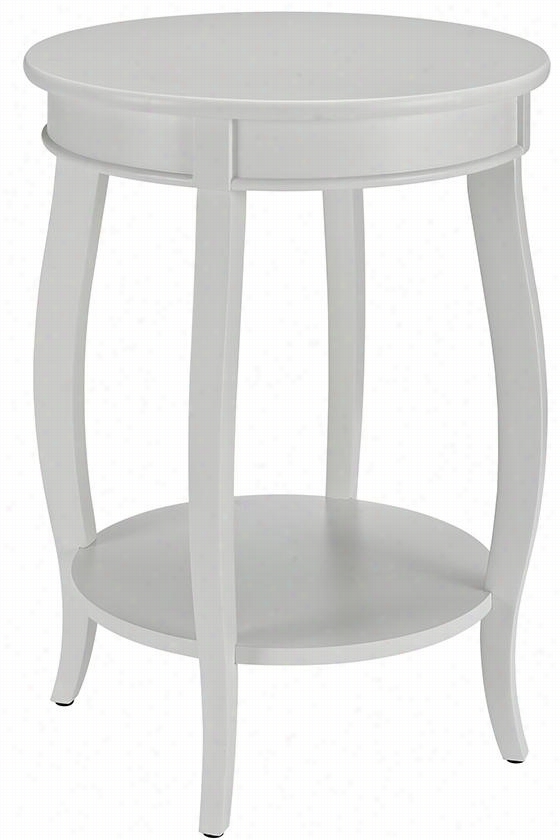 Emory Accent Side Tabel - 24""hx18""wx18" ;"d, Ivory