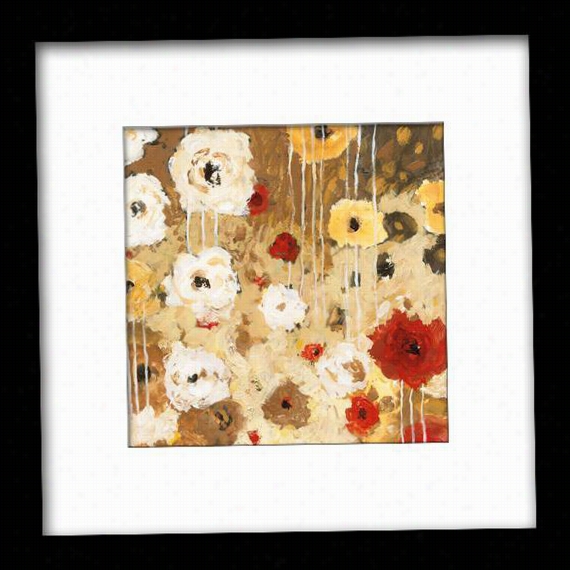 Flower Dance I Framed Wall Art - I, Matted Black