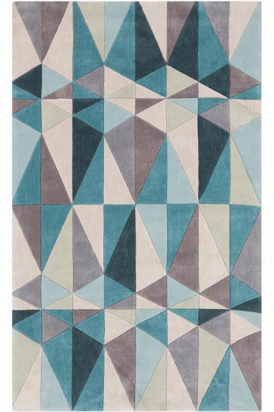 Geode Area Rug - 8'x11', Teal