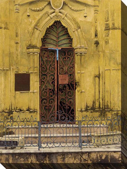 Habana Puerta I Canvas Wall Art - I, Yellw