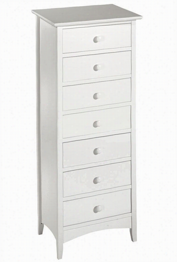 Hawtorne Seven-drawer Chest - 48.5""hx20""w, White