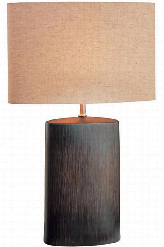 Kram Table Lamp - 24""hx16""d, Bronze
