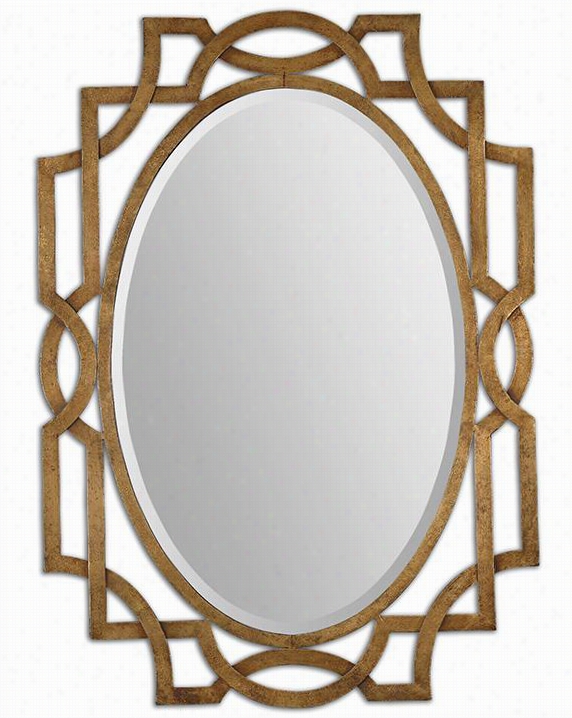 Margutta Mirror - 42"&q Uot;hx29.5""wx.75, Gold