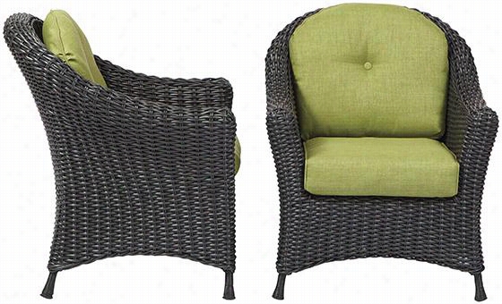 Martha Stdwart Living Lake Adela Porch Chairs - Set Of 2 - Seto F Two, Cahr Coal/cilantro