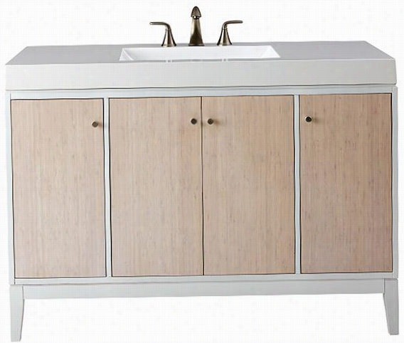 Msbourne 49";"w Bathroom Vanity - 35""hx49""wx22"& Quot;d, White Oak