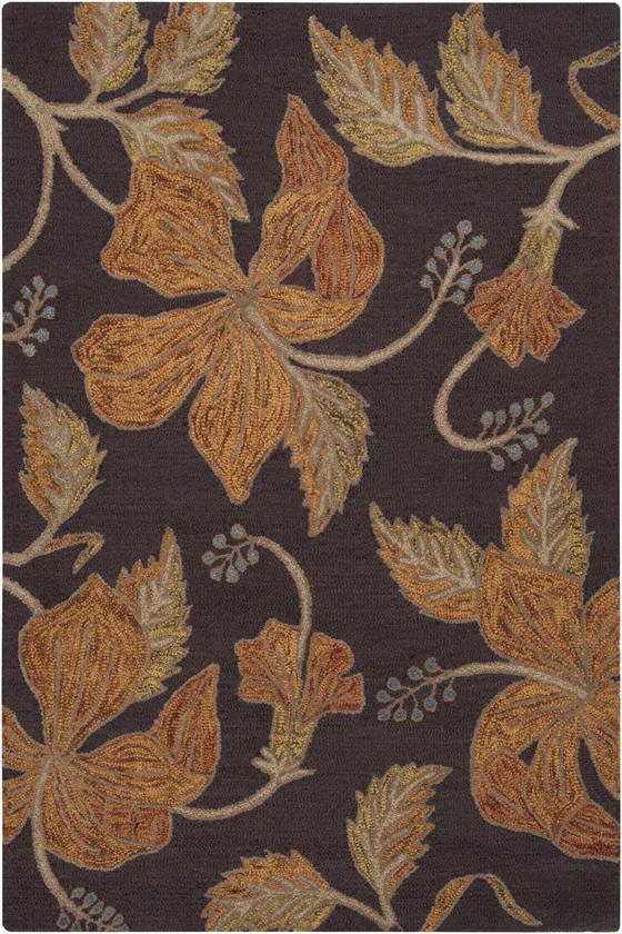 Nerine Area Rug  -2'6"&quo;x8', Coffee Brown