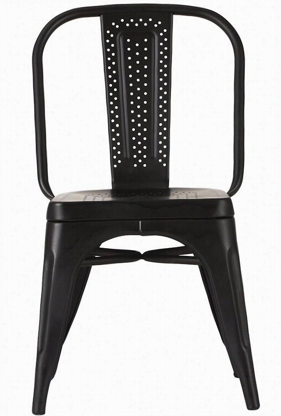Orchard Sid E Chairs - Seet Of 2 - 33""x20.5""x20"", Black