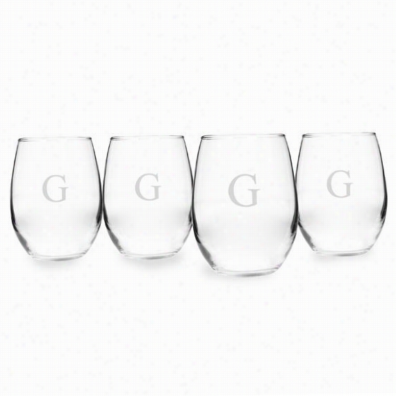 Persona Lized Ste Mless Wine Glasses - Set Of 4 - 21oz, G