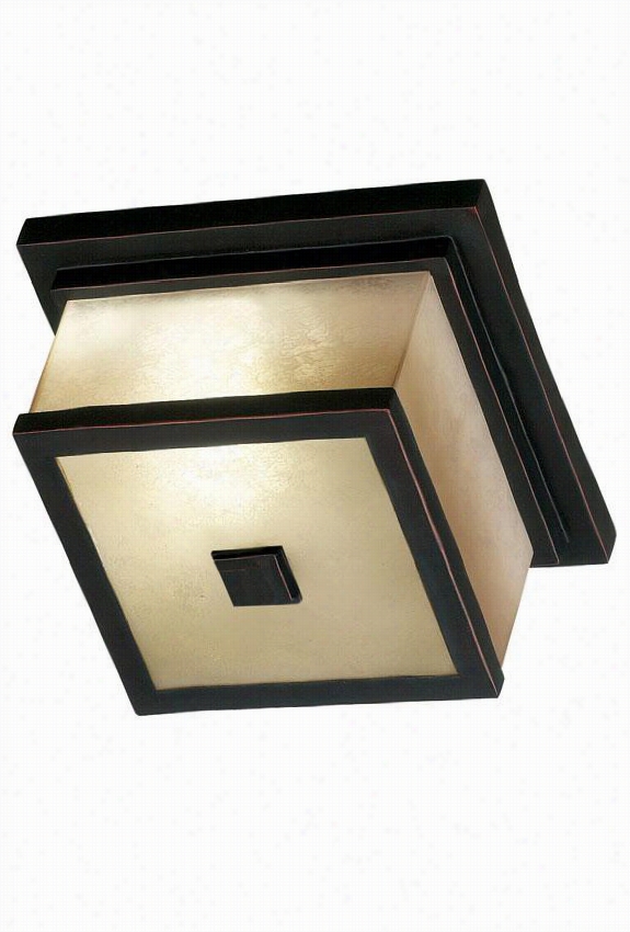 Piedmont All-weather Outdoor Patio Flush Mount - 2-light, Oil Rubbed Bronze