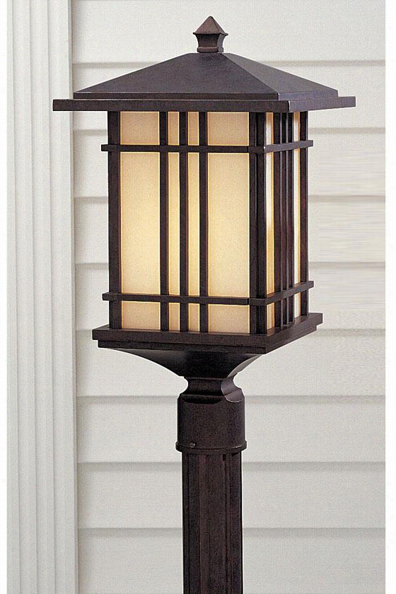 Porter All-weather Outdoor Patio Light Poost - 21""h X 11.75&quo;"w, Weather Patina