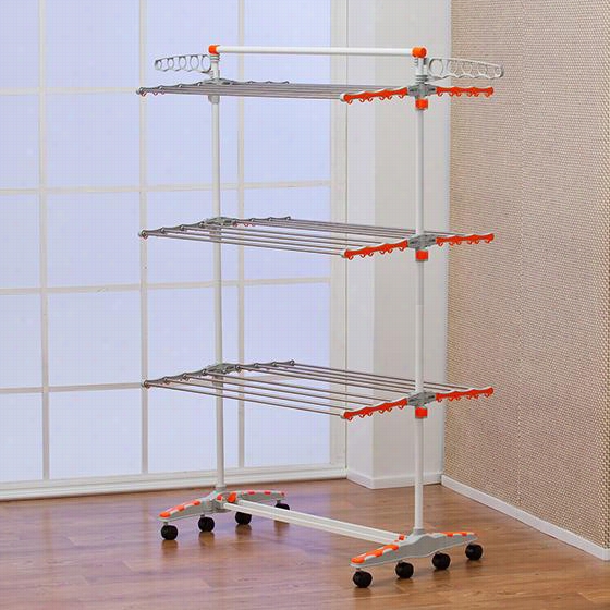 Premium Laundry Drying Rack - 59hx35w, Silv Er