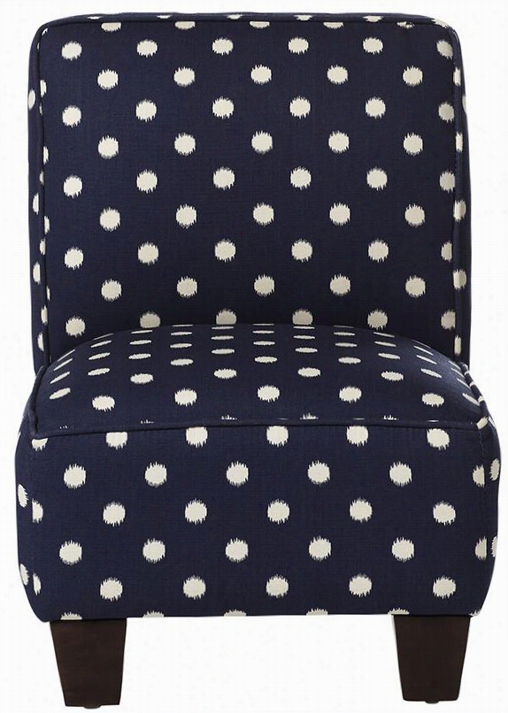 Robin Upholstered Chair - 22""hx16""wx17"&uot;d, Ikat Dot Sunshine Blue