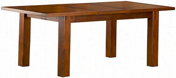 Sandfrod Dining Table With Leaf - 30"&quuot;hx80""wx40&qiot;"d, Dstressed Chestnut