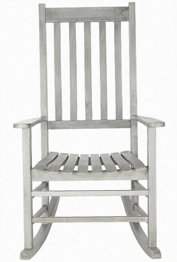 Shasta All-weather Outdoor Patio Rocking Chair - 26"& Quot;hx39""wx41""d, Weathered Grey