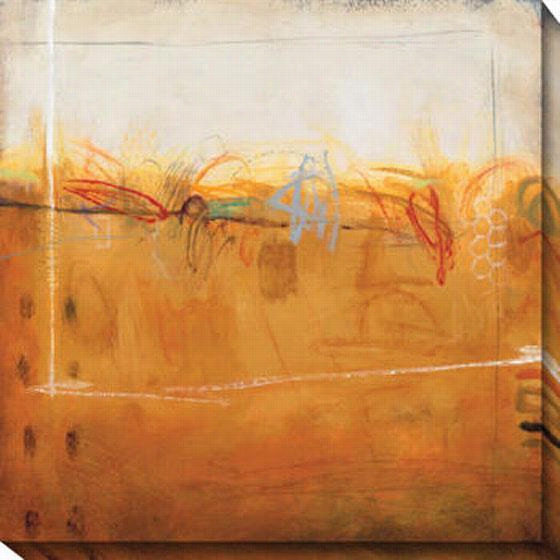 Shifting Sand Ii Canvas Wall Art - Ii, Orange