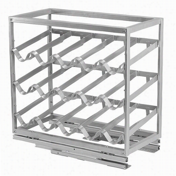 Sliding Obttle Rack - 62&quto;"hx21&quuot;"wx18""d, Silver