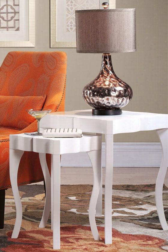 Sorrento Accent Tables - Set Of 2, White