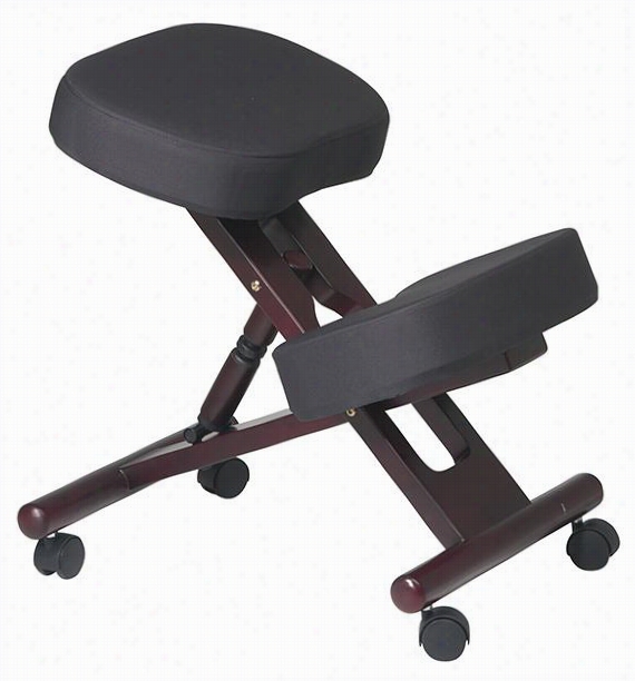 Staten Knee Office Chair - 29.5""hx17""w, Maroon