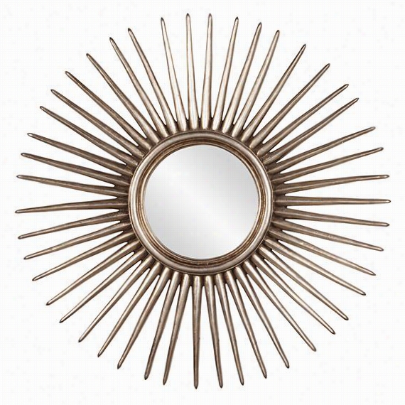 Sunray Mirror - 32""hx32""wx1""d, Slivver