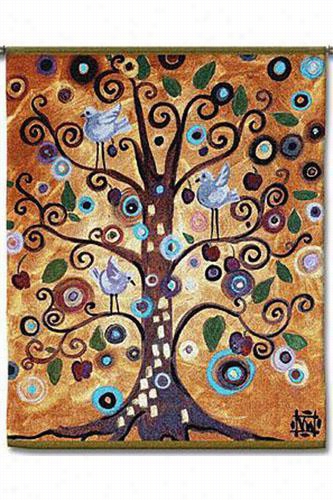 Tree Of Life Series Tapestr Y- 53"&qout;hx42""w, Multi