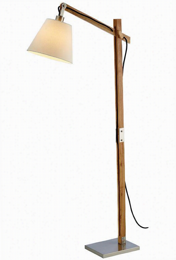 Walden Floor Lamp - 61""h0""w, Ivory