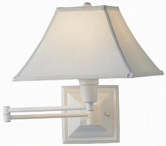 White Kinggst Forward Sing-arm Lamp - White, White