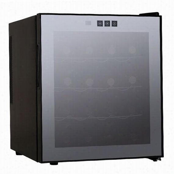 16-btotle Thermoelectric Wine Cooler - 20""hx17&quott;"wx18"&uot;d, Black