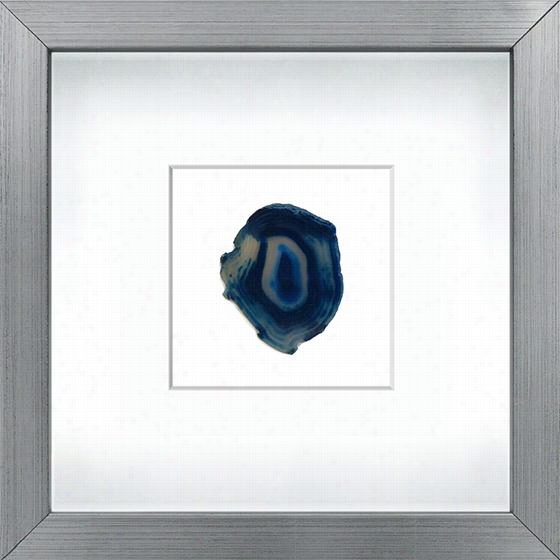 Agate Framed Wall Art - Blue Agate, Nknown