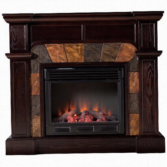 Branley Fireplace - Eelectric, Deep Espresso