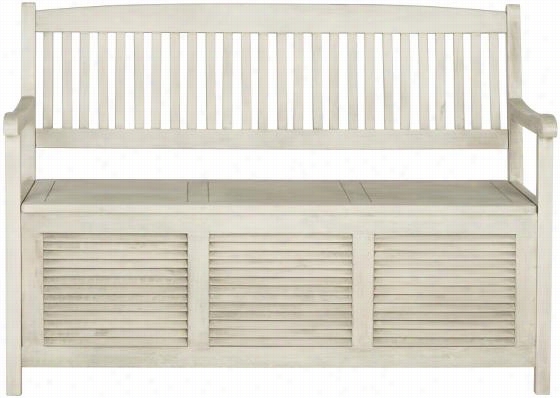 Brisbane Aalll-wather Outdoor Patio Bench  - 35.25""hx50""wx24""d, White