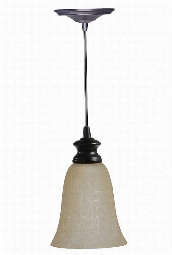 Brushed Bronze Pendant  Light - Hardwire, Bronze