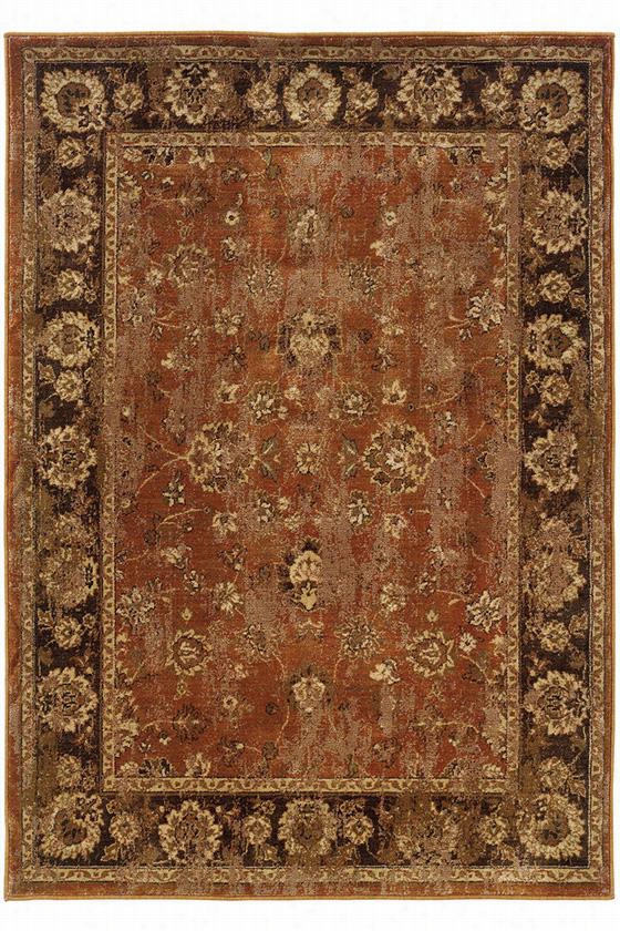 Calabria Area Rug - 3'10""x5'5"", Pumpkin