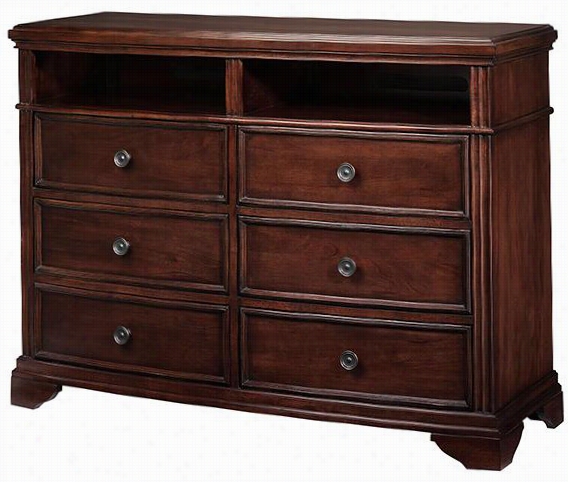 Callaway 6-drawer Chest - 52""hx20""wx3&9quot;"d, Maroon