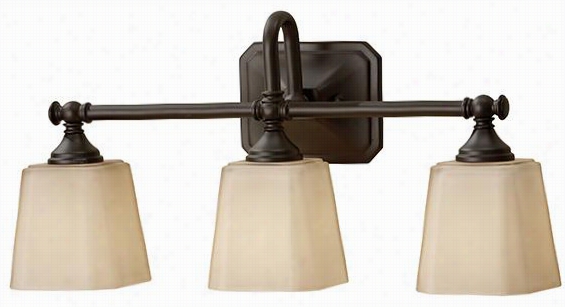 Concord 3-ligyt Vanity Lighting - 10.25""xh21""wx6""d, Oil Rubbed Bronze