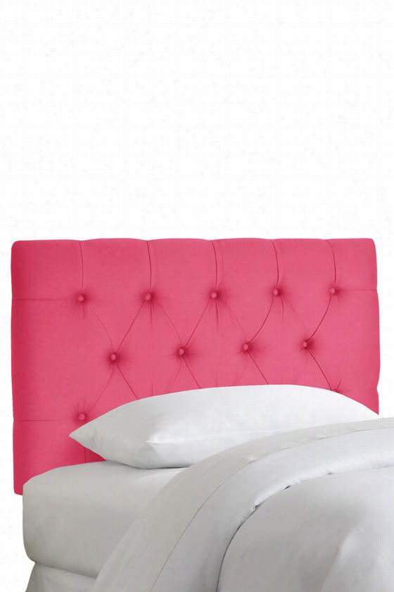 Custom Ford Upholstered Headboard - Quen, Duck French Pink