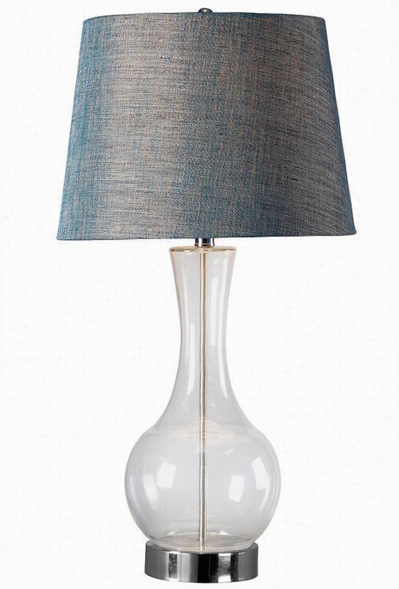 Decantre Table Lamp Ii - 28""hx15""w, Clear