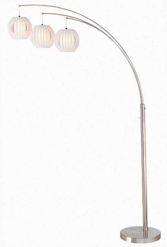 Dieon Floor Lamp - 81""hx44&quo;t"d, Ssilvre